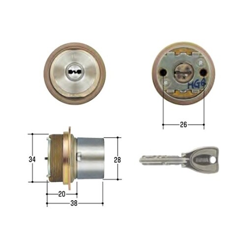 MCY−467 MIWA取替用シリンダー
