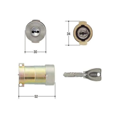 MCY−486 MIWA取替用シリンダー