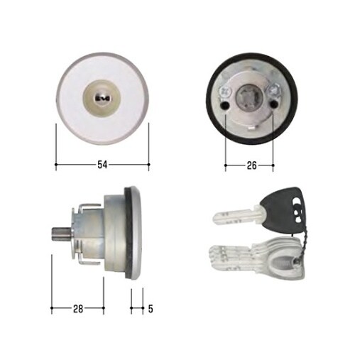 MCY−513 MIWA取替用シリンダー