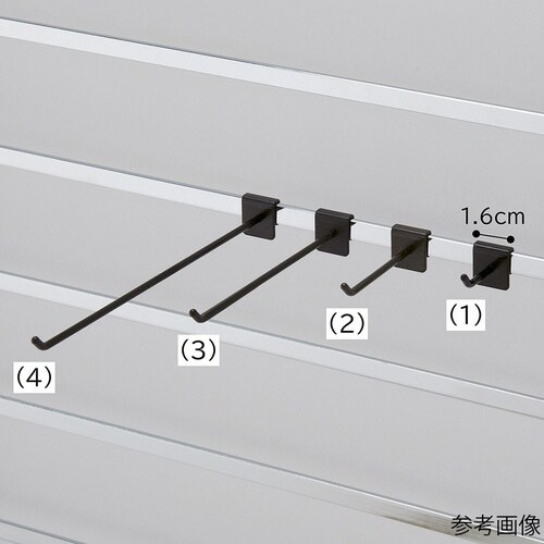 アクセサリー用フック 10本組 ブラック