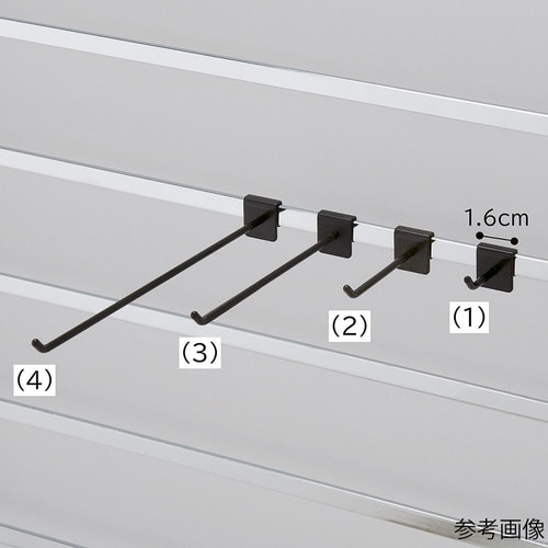 アクセサリー用フック 10本組 ブラック