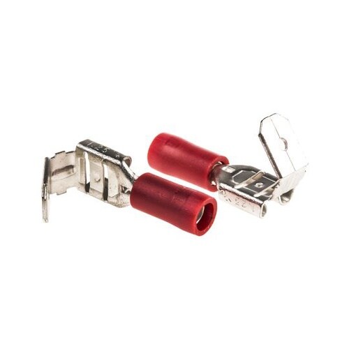 圧着ピギーバック端子 絶縁 赤 0.5