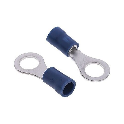 絶縁 丸形圧着端子 スタッド径 M6 青