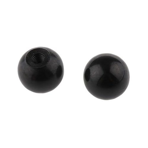 ノブ付ねじ ボール 直径 16mm 黒