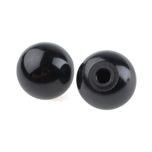 ノブ付ねじ ボール 直径 32mm 黒