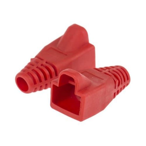 RJコネクタフード タイプ RJ45 赤