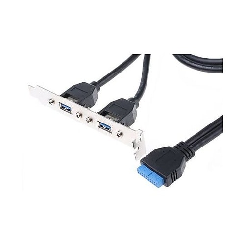 USBケーブル 20ピンソケット→US