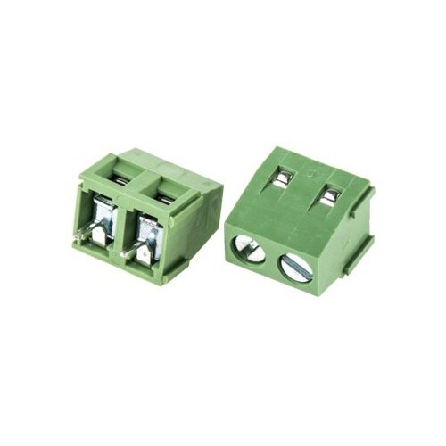 基板端子台 5mmピッチ 1列 2極 緑