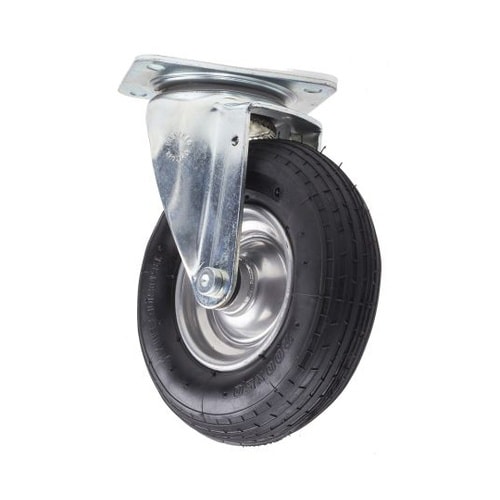 スイベルキャスター タイヤ材 ゴム 取付