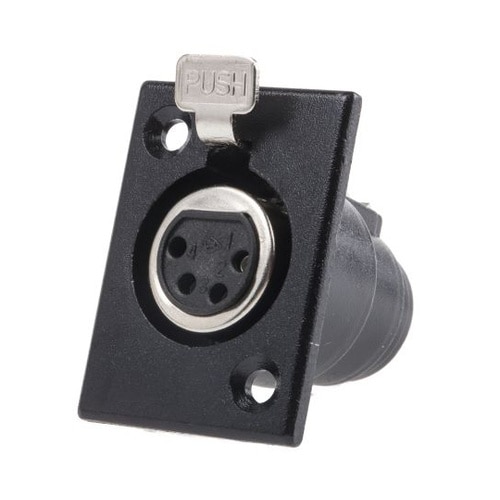 XLRコネクタ メス 4極 ストレート