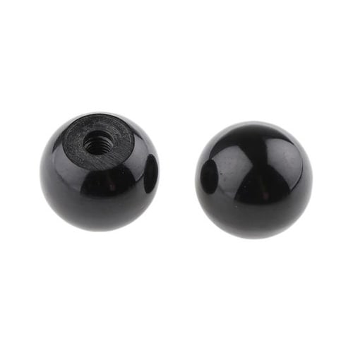 ノブ付ねじ ボール 直径:25mm 黒
