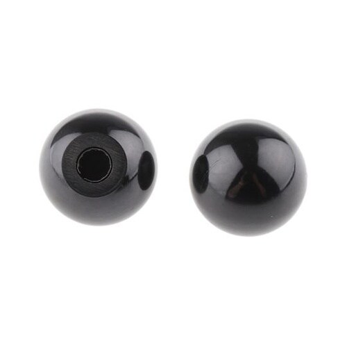 ノブ付ねじ ボール 直径:32mm 黒