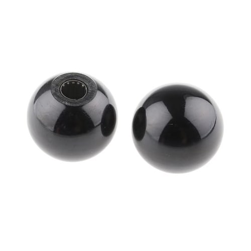 ノブ付ねじ ボール 直径:44mm 黒