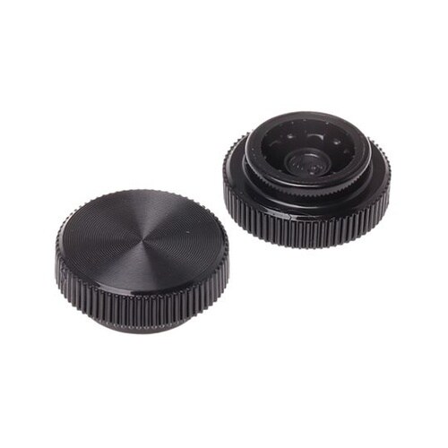 ノブ付ねじ 丸形 直径:16mm 黒 1