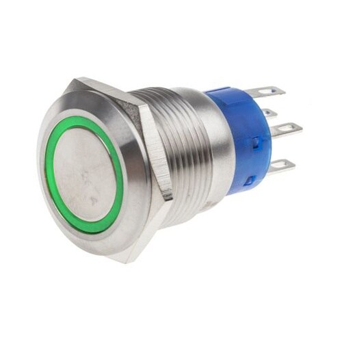 押しボタンスイッチ 5 A ラッチ パネ