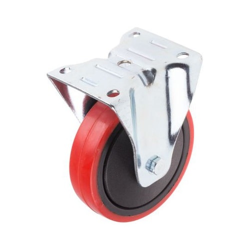 固定プレートキャスター タイヤ材 PUR