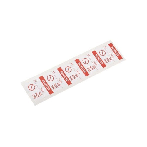 粘着剤付きラベル 50枚入り 赤 白 R
