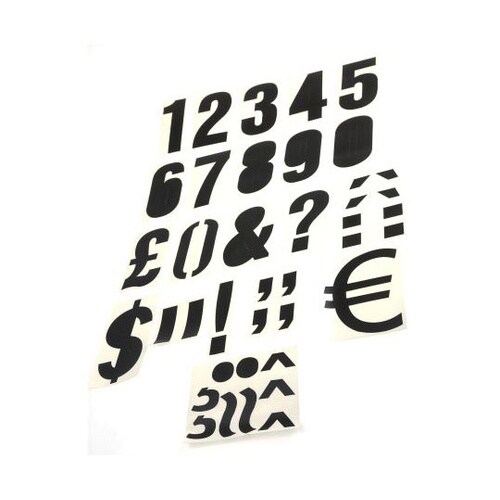 456−6740 数字ラベル