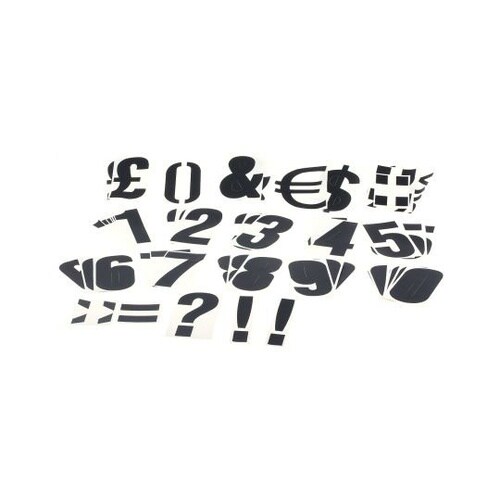 456−6813 数字ラベル