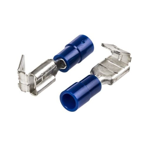 圧着ピギーバック端子 絶縁 青 1.5