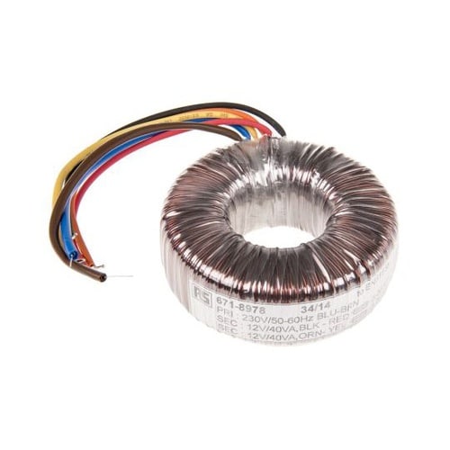 トロイダルトランス,1次:230V ac