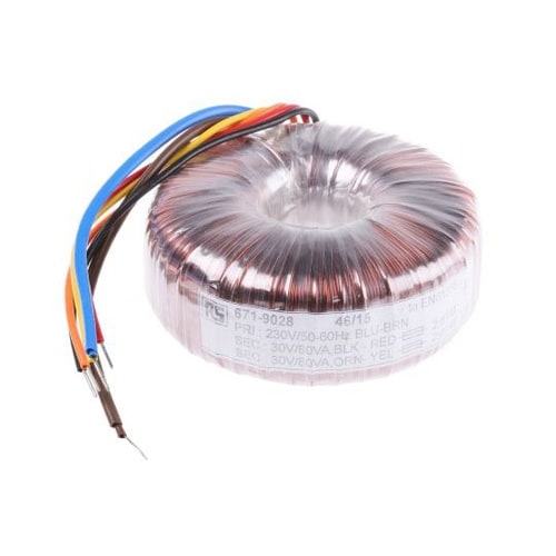 トロイダルトランス,1次:230V ac