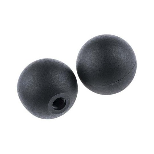 ノブ付ねじ ボール 直径:50mm 黒