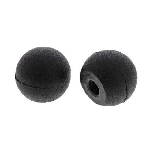 ノブ付ねじ ボール 直径:15mm 黒