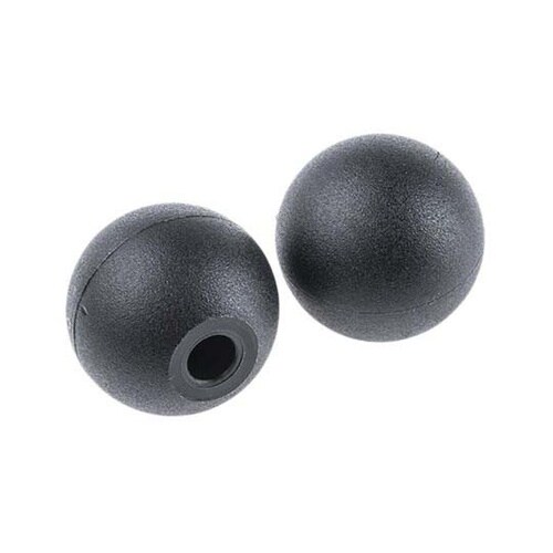 ノブ付ねじ ボール 直径:32mm 黒