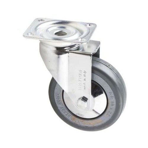 スイベルキャスター タイヤ材 ゴム 取付