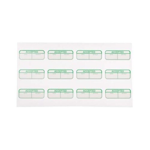 印刷済み緑ラベル 120枚入り 緑 白