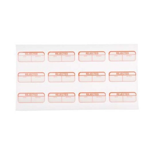 印刷済み赤ラベル 120枚入り 赤 白