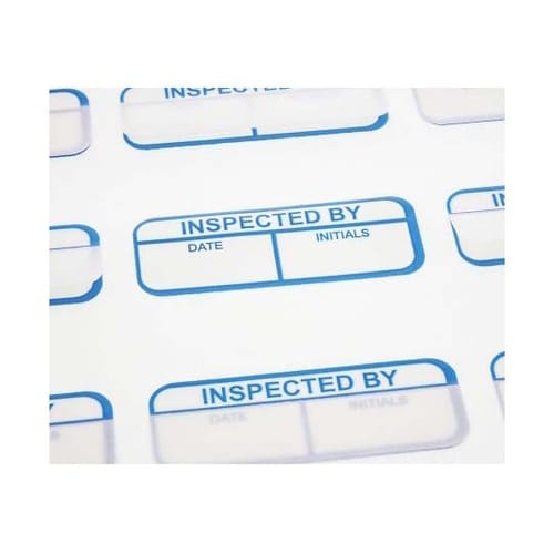 印刷済ラベル 120枚入り 青 白 In