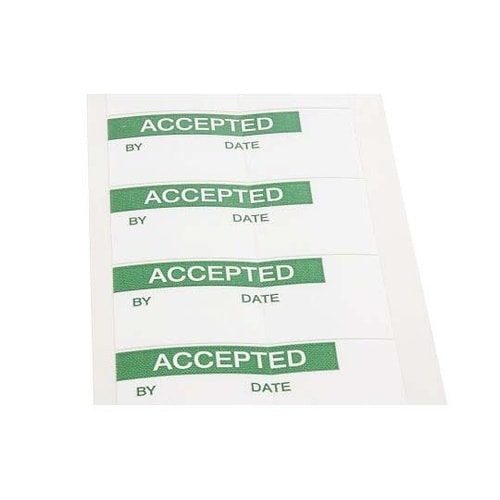 粘着剤付きラベル 140枚入り 緑 白