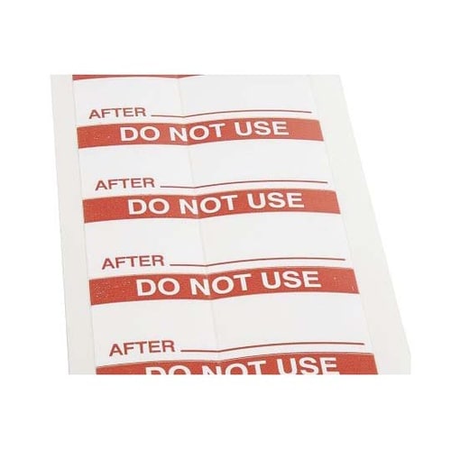 粘着剤付きラベル 140枚入り 赤 白