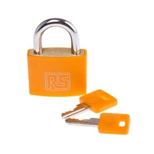 781−6010 南京錠オレンジ