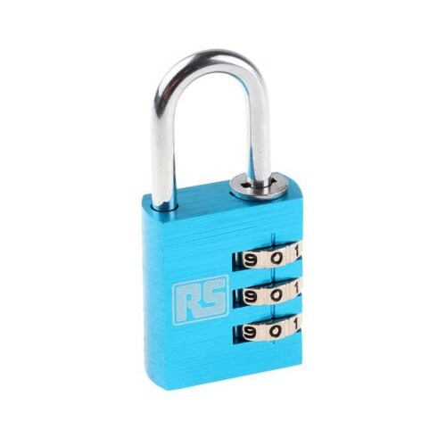 組み合わせ南京錠 パドロック アルミ 青