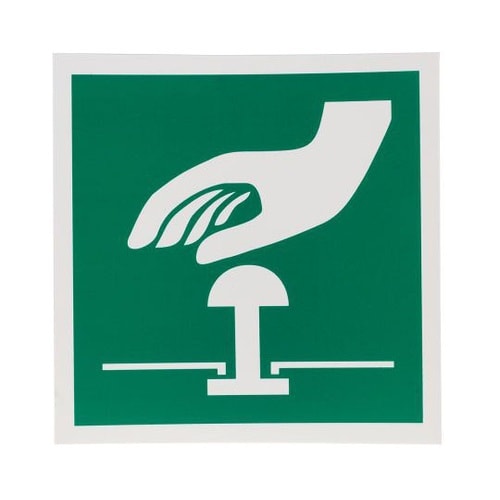 安全状態標識 プラスチック 緑/白 なし