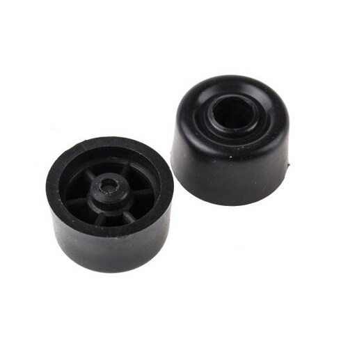 ドアストップ 黒 PVC PVC 直径3