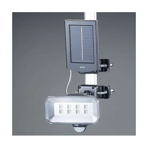 LEDセンサーライト(ソーラー式/光色切