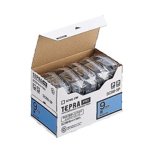 9mm テープカセット(青/5個) EA
