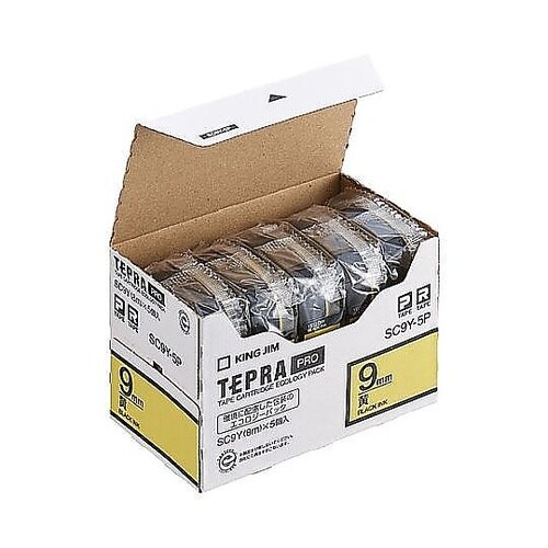 9mm テープカセット(黄/5個) EA