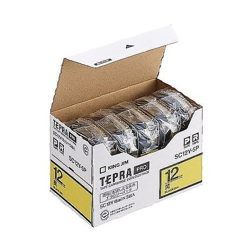 12mm テープカセット(黄/5個) E