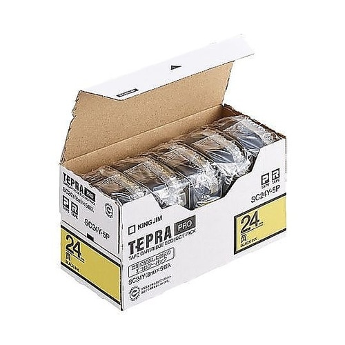 24mm テープカセット(黄/5個) E