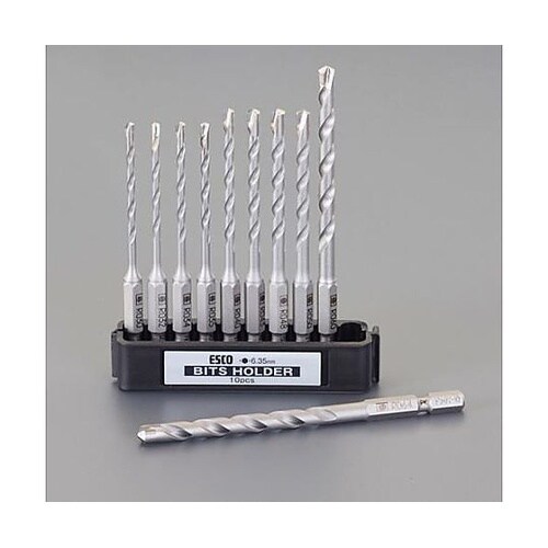 3.0−6.4 10本組六角軸ドリルセッ