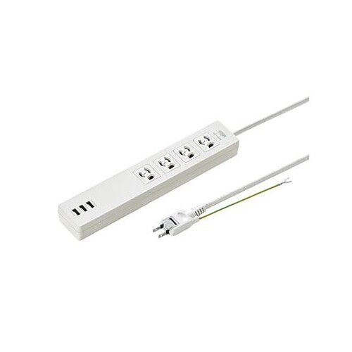 AC125V/ 4A タップ(USB充電