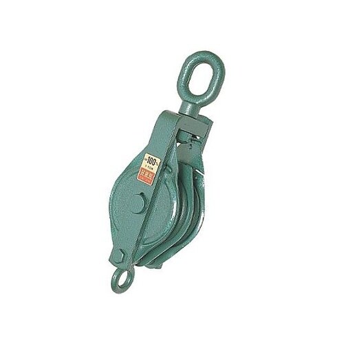 100mm 強力型滑車(2車・オーフ)