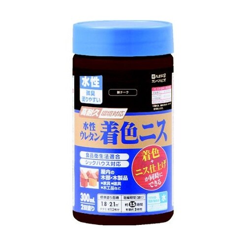 水性ウレタン着色ニス 300ML 新チー