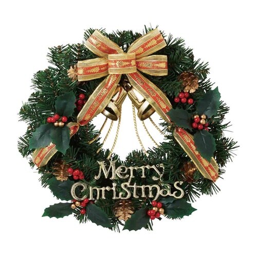 クリスマスベルリース レッド 40cm
