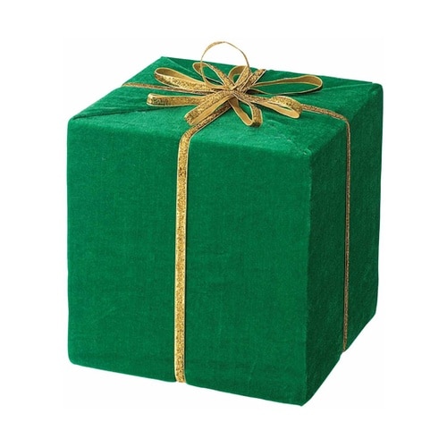 25cm特大プレゼントボックス グリーン